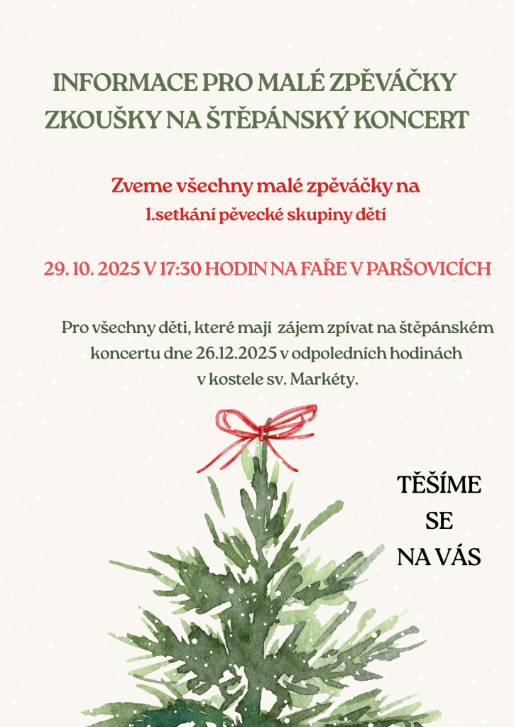 1.setkání zpěváčků na faře