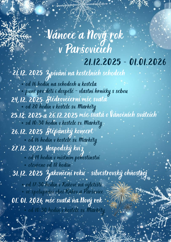 Vánoce v Paršovicích 2025