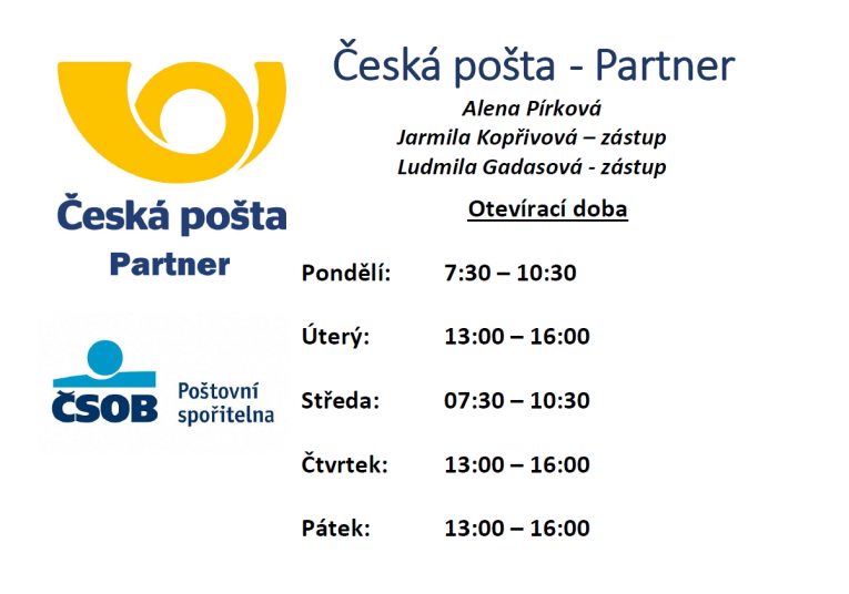 Pošta Partner - dočasná doba a&nbsp;trvalá doba - od&nbsp;1. dubna 2026